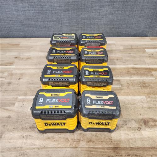 HOUSTON LOCATION - AS-IS DEWALT FLEXVOLT BATTERY PACK QTY - 8
