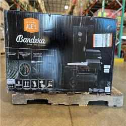 DALLAS LOCATION -  OKLAHOMA JOE'S Bandera Vertical Offset Charcoal Smoker and Grill with 992 sq. in. Cooking Area in Black