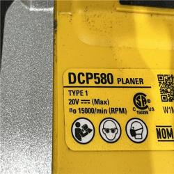 AS-IS DEWALT 20V MAX XR Cordless Brushless 3-1/4 in. Planer (Tool Only)