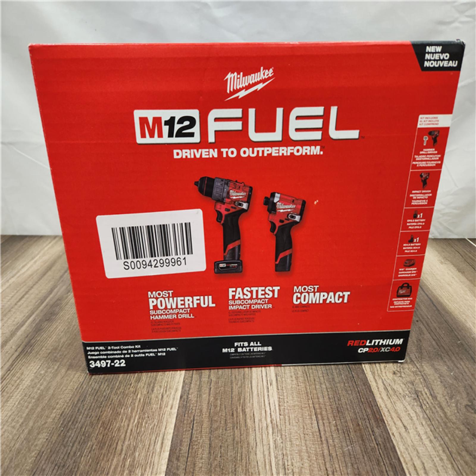 NEW! - MILWAUKEE M12 Fuel Combo Rotomartillo 1/2 Y Llave De Impacto1/4 Nueva Generacion