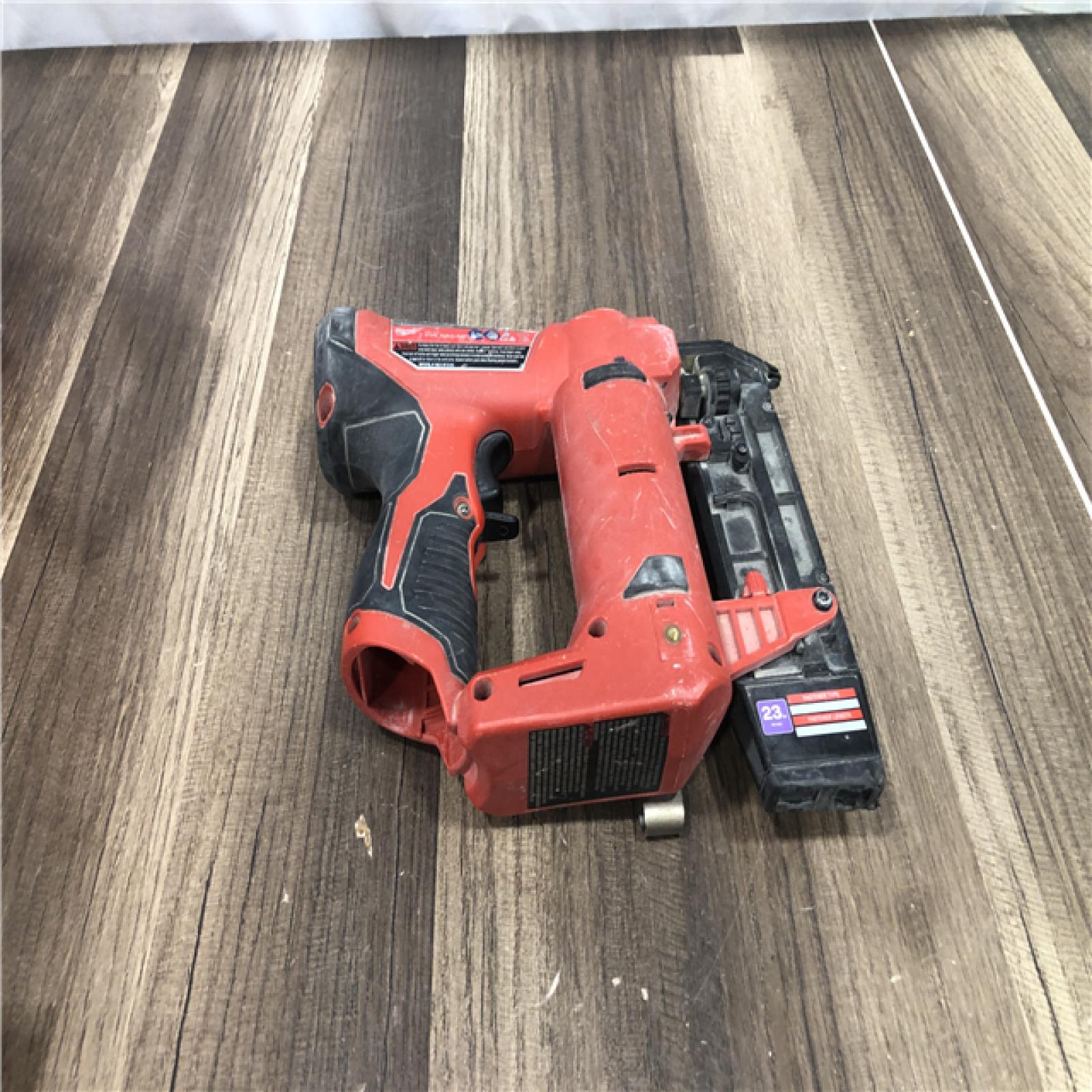 AS-IS Milwaukee 12-Volt 23-Gauge Lithium-Ion Cordless Pin Nailer (Tool-Only)