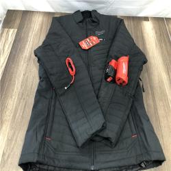 AS-IS Milwaukee Women's Medium 12-Volt Lithium-Ion Cordless AXIS Black Heated Quilted Jacket Kit