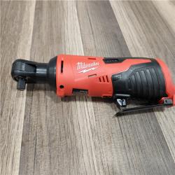 AS-IS Milwaukee M12 12V Lithium-Ion Cordless 3/8 in. Ratchet (Tool-Only)