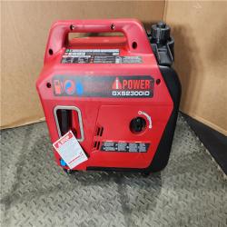 HOUSTON LOCATION - AS-IS iPOWER 2300-Watt Recoil Start Gas Propane Powered Ultra Light-Weight Inverter Generator 80cc OHV Engine and CO Sensor Shutdown