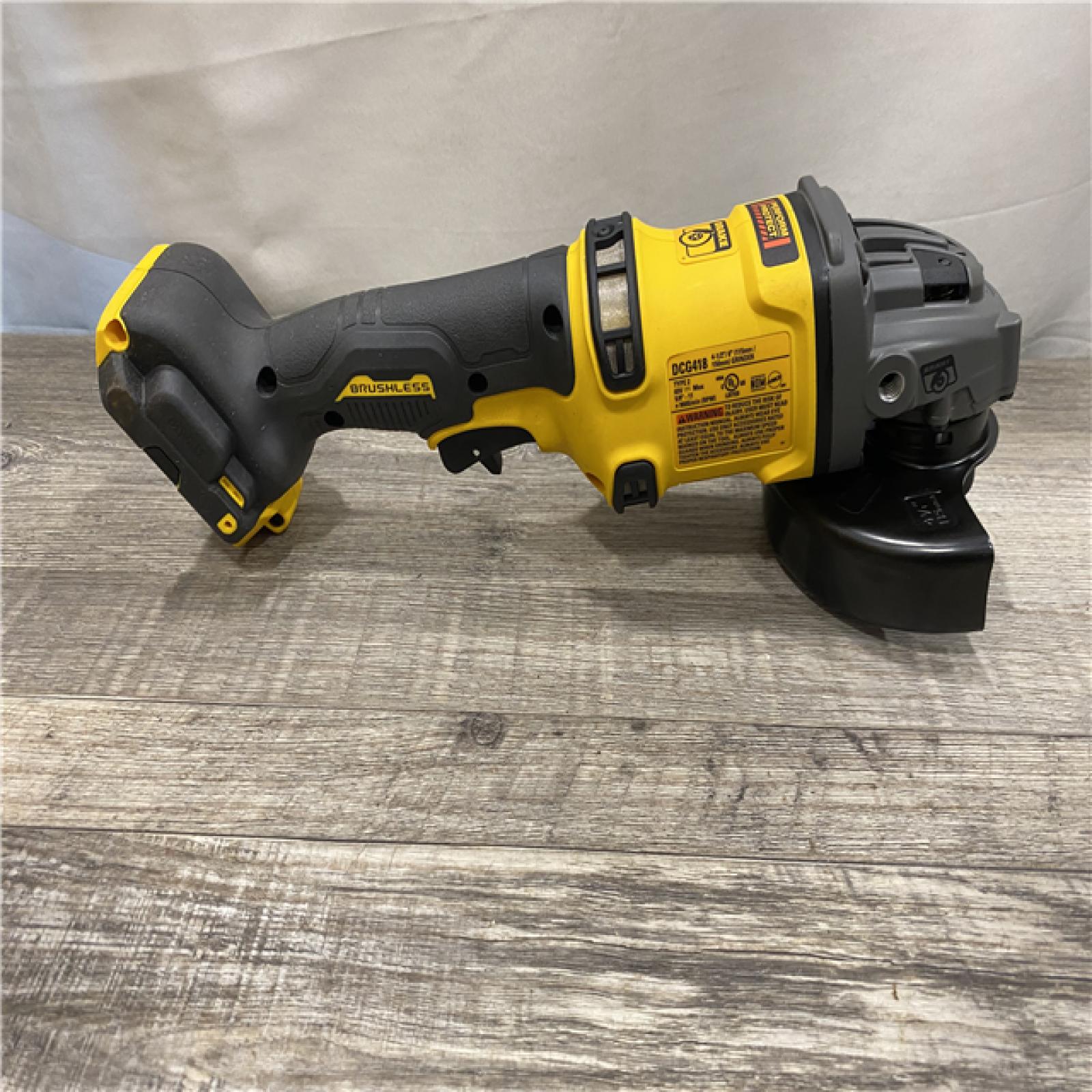 AS-IS DEWALT 60V MAX Cordless Brushless 4.5 in. to 6 in. Small Angle Grinder with Kickback Brake (Tool Only)