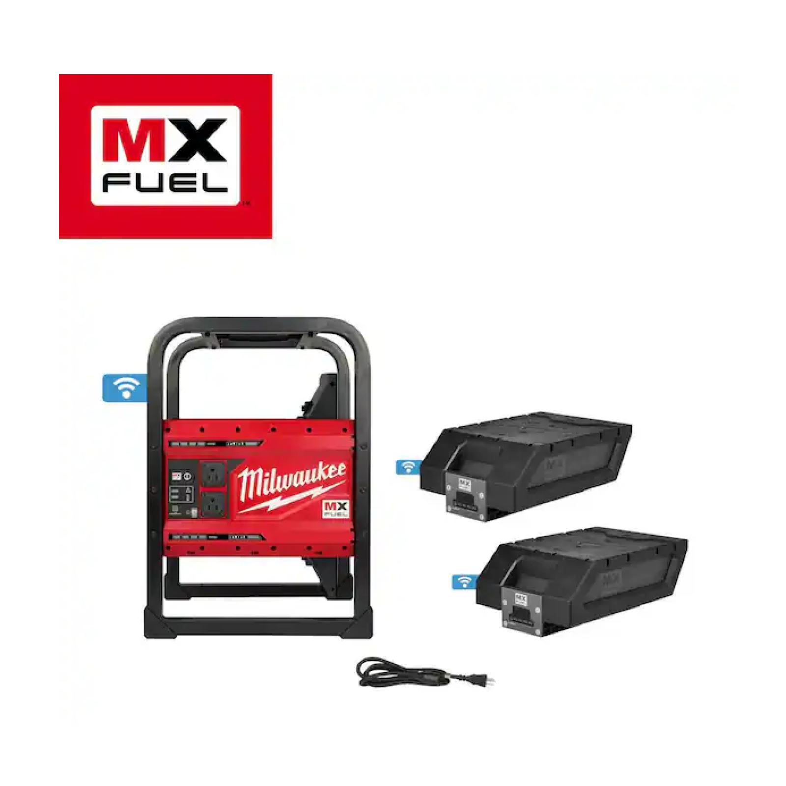 AS-IS -  Milwaukee MX FUEL 3600-Watt/1800-Watt Lithium-Ion Battery Powered Push Start Portable Power Station Battery Generator