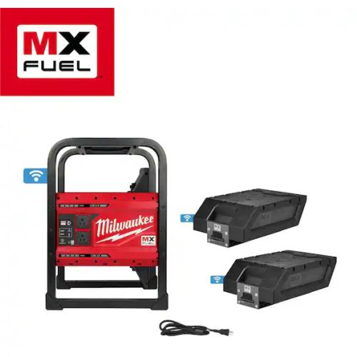AS-IS -  Milwaukee MX FUEL 3600-Watt/1800-Watt Lithium-Ion Battery Powered Push Start Portable Power Station Battery Generator