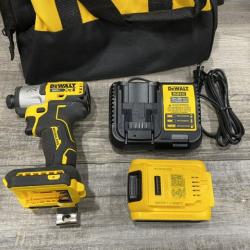 AS-IS DEWALT 20-Volt Maximum XR Lithium-Ion Cordless Brushless 1/4 in. 3-Speed Impact Driver Kit