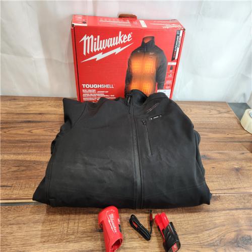 AS-IS Milwaukee M12 12V Heated Toughshell Jacket Kit - Black (XLarge)