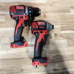 HOUSTON LOCATION - AS-IS (APPEARS LIKE NEW) Milwaukee 18V Lithium-Ion Cordless Drill Driver/Impact Driver Combo Kit