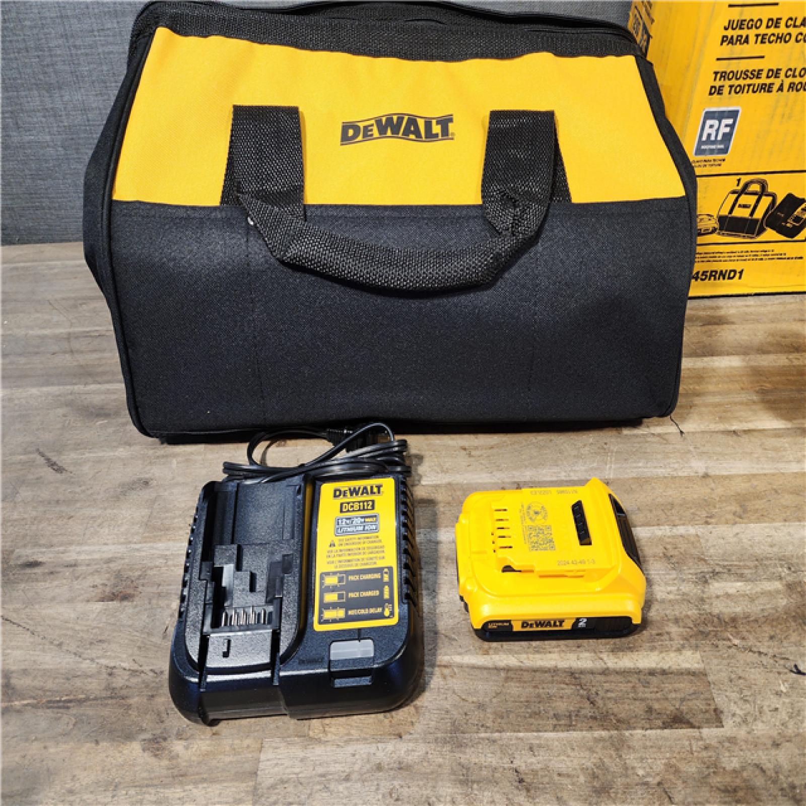 HOUSTON LOCATION - AS-IS DEWALT Roofing Nailer Cordless Kit
