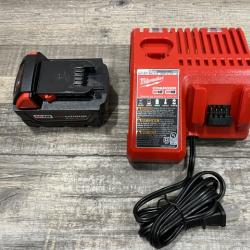 AS-IS Milwaukee 18-Volt Lithium-Ion XC Starter Kit with One 5.0Ah Battery and Charger
