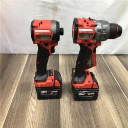 AS-IS Milwaukee FUEL 18V Lithium-Ion Brushless Cordless Hammer Drill and Impact Driver Combo Kit