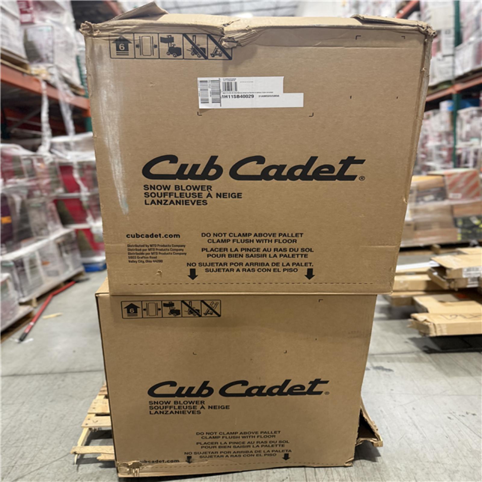 DALLAS LOCATION - Cub Cadet 2X 26 in. 243cc IntelliPower Two-Stage Electric Start Gas Snow Blower with Power Steering and Steel Chute PALLET-(2 UNITS)