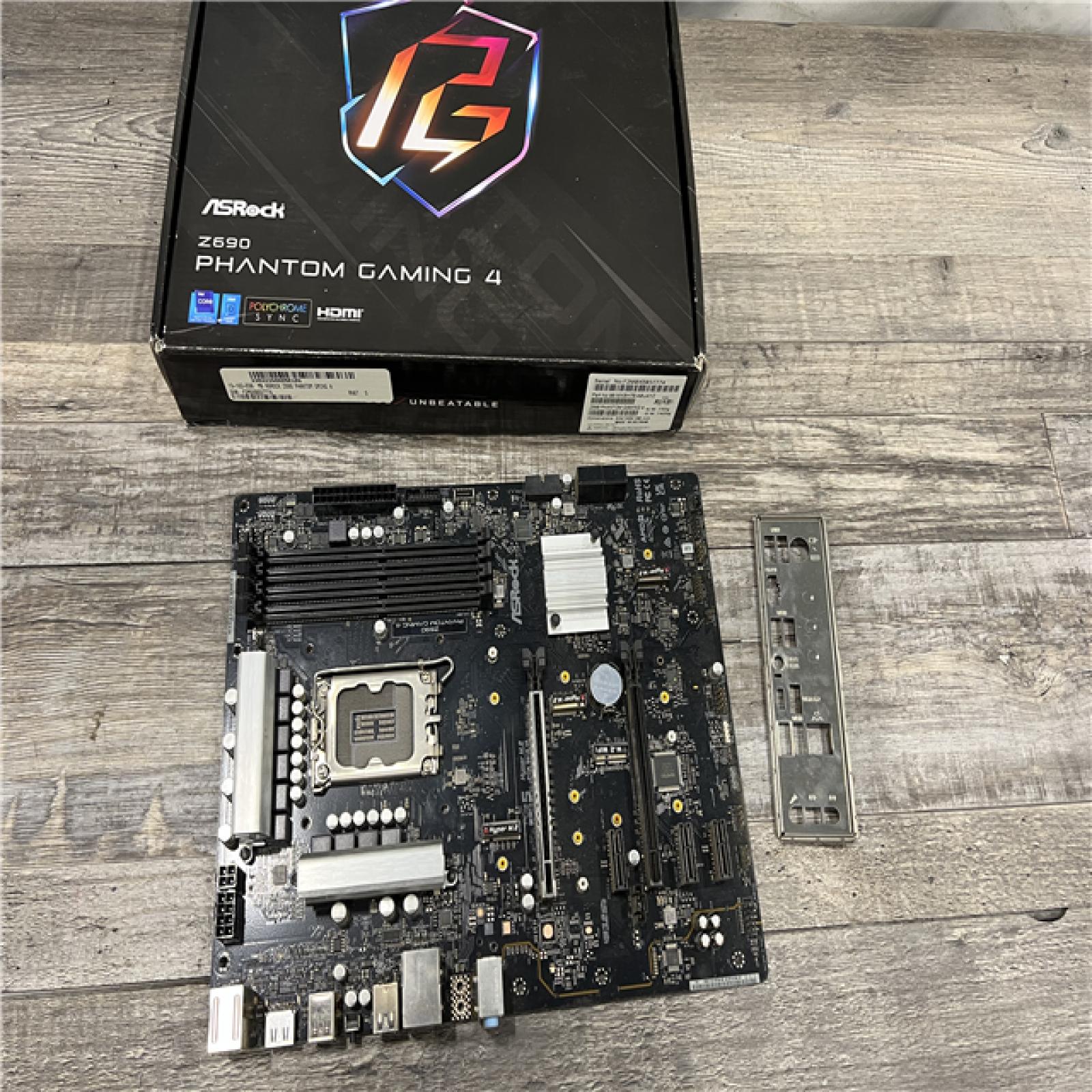 AS-IS ASRock Z690 Phantom Gaming 4 LGA 1700 Intel Z690 SATA 6Gb/s ATX Motherboard DDR4