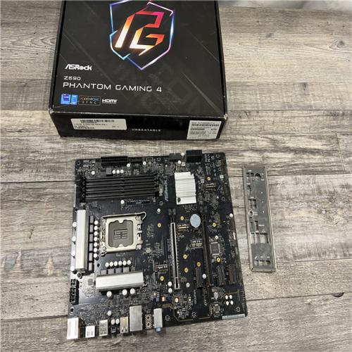 AS-IS ASRock Z690 Phantom Gaming 4 LGA 1700 Intel Z690 SATA 6Gb/s ATX Motherboard DDR4