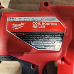 HOUSTON LOCATION - AS-IS Milwaukee FUEL 18-Volt Lithium-Ion Brushless Cordless Coil Roofing Nailer (Tool Only)