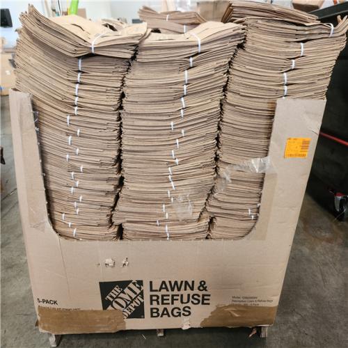 Phoenix NEW The Home Depot 30 Gal. Paper Lawn and Leaf Bags Pallet