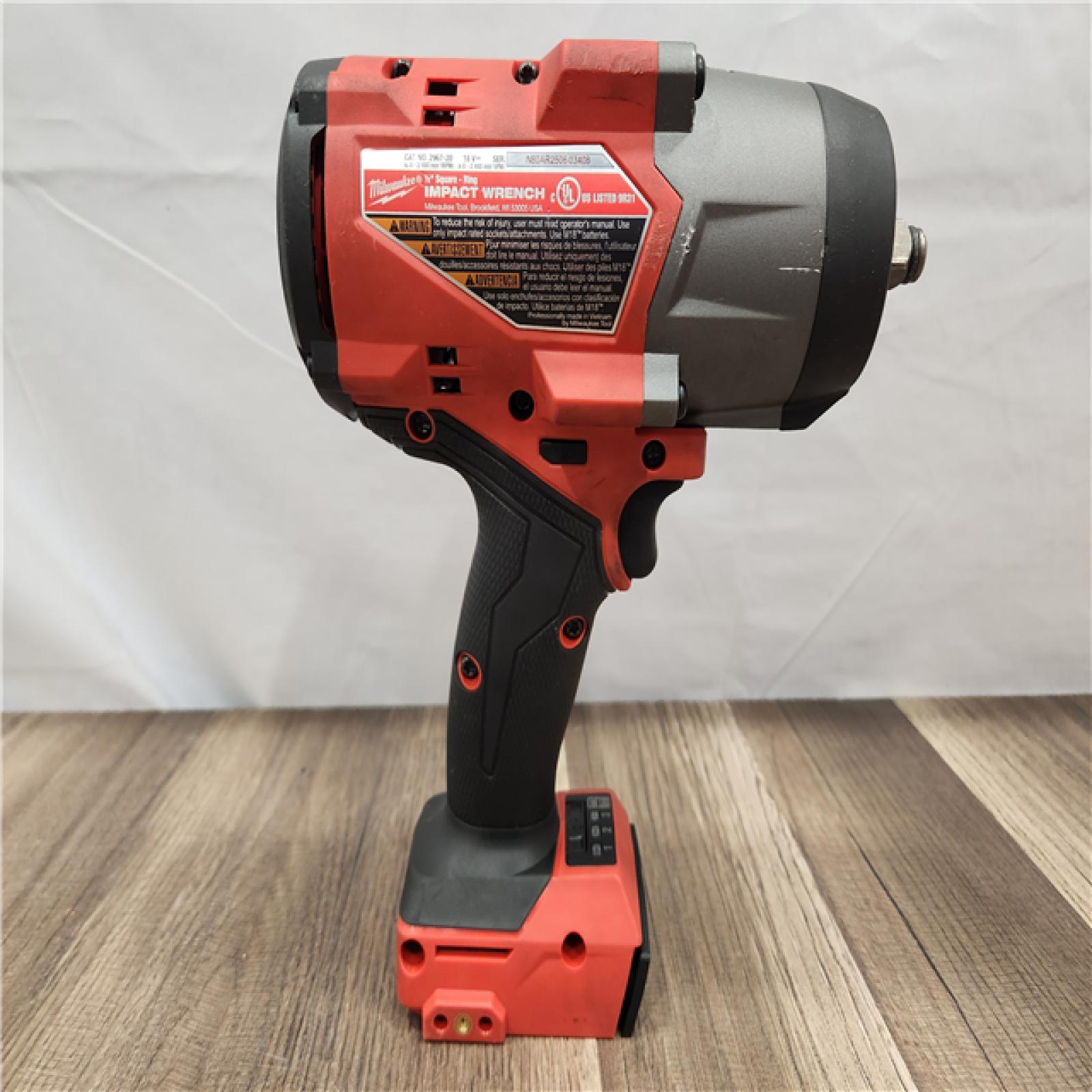 AS-IS- Milwaukee M18 FUEL 18V Lithium-Ion Brushless Cordless 1/2 in. Impact Wrench with Friction Ring (Tool-Only)