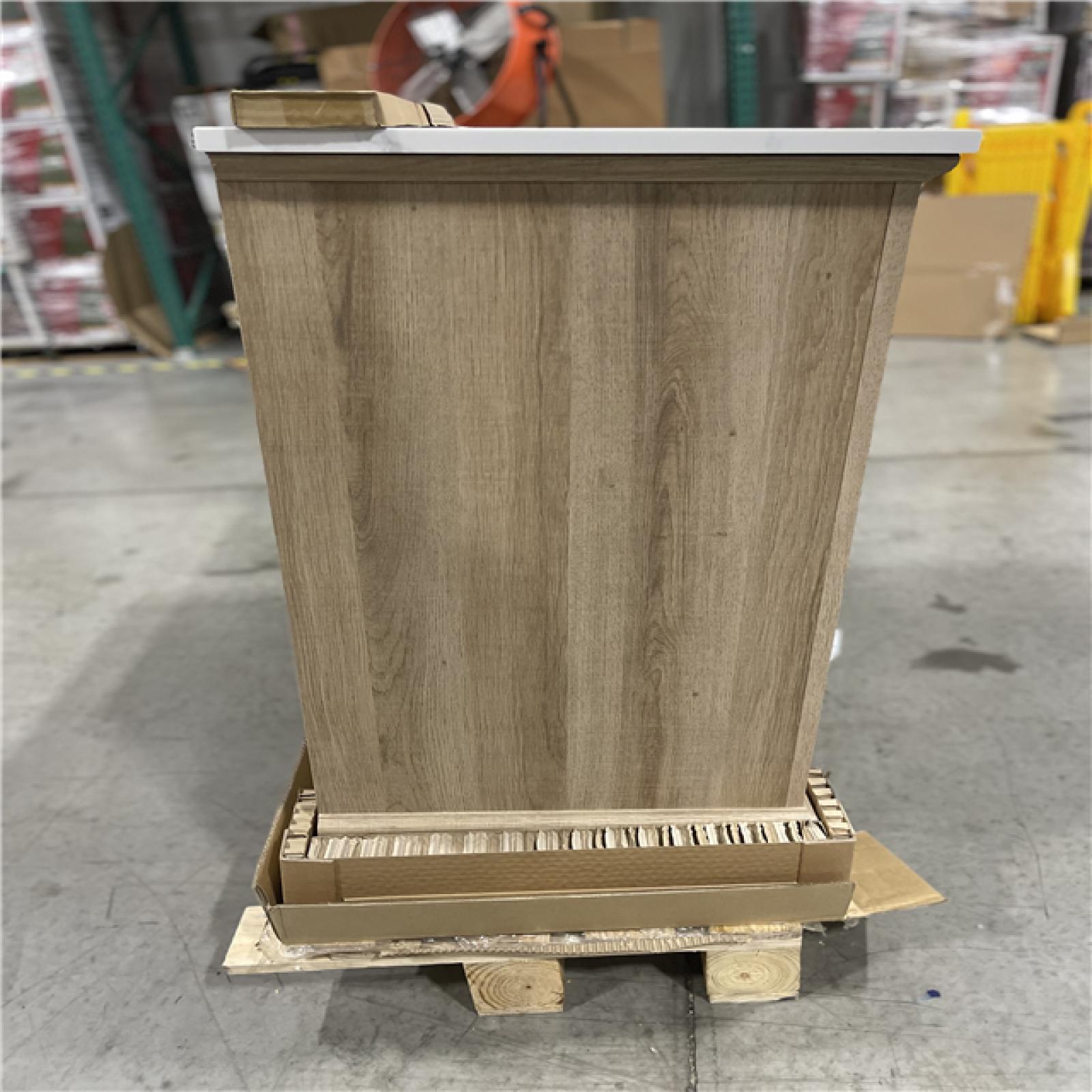 DALLAS LOCATION- HOME DECORATORS COLLECTION DOVETON 48in. WEATHERED TAN- BATHROOM VANITY