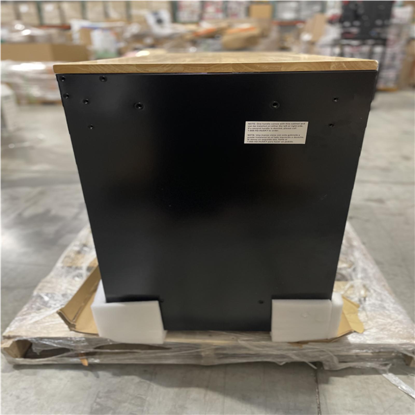 DALLAS LOCATION- AS-IS HUSKY Modular Tool Storage 52 in. W x 20 in. D Standard Duty Black Mobile Workbench Cabinet