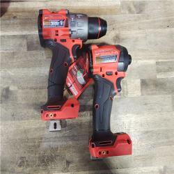 HOUSTON LOCATION - AS-IS (APPEARS LIKE NEW) MILWAUKEE FUEL 18V Lithium-Ion Brushless Cordless Hammer Drill and Impact Driver Combo Kit (2-Tool) with 2 Batteries