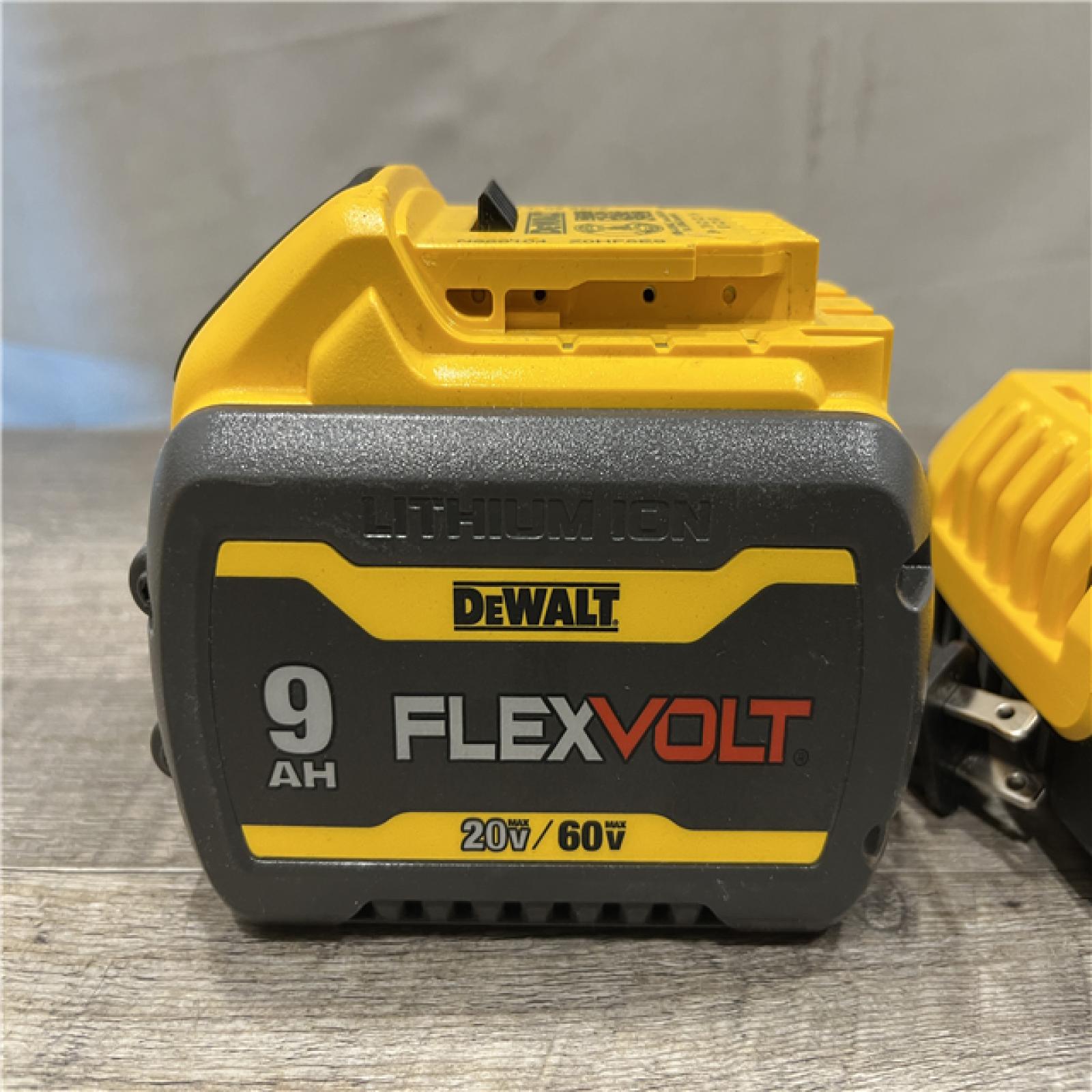 AS-IS DEWALT 20V/60V MAX FLEXVOLT Lithium-Ion 9.0Ah Battery and Charger Starter Kit