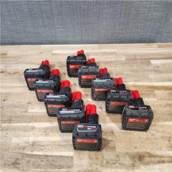 HOUSTON LOCATION - AS-IS MILWAUKEE BATTERY PACK QTY - 10