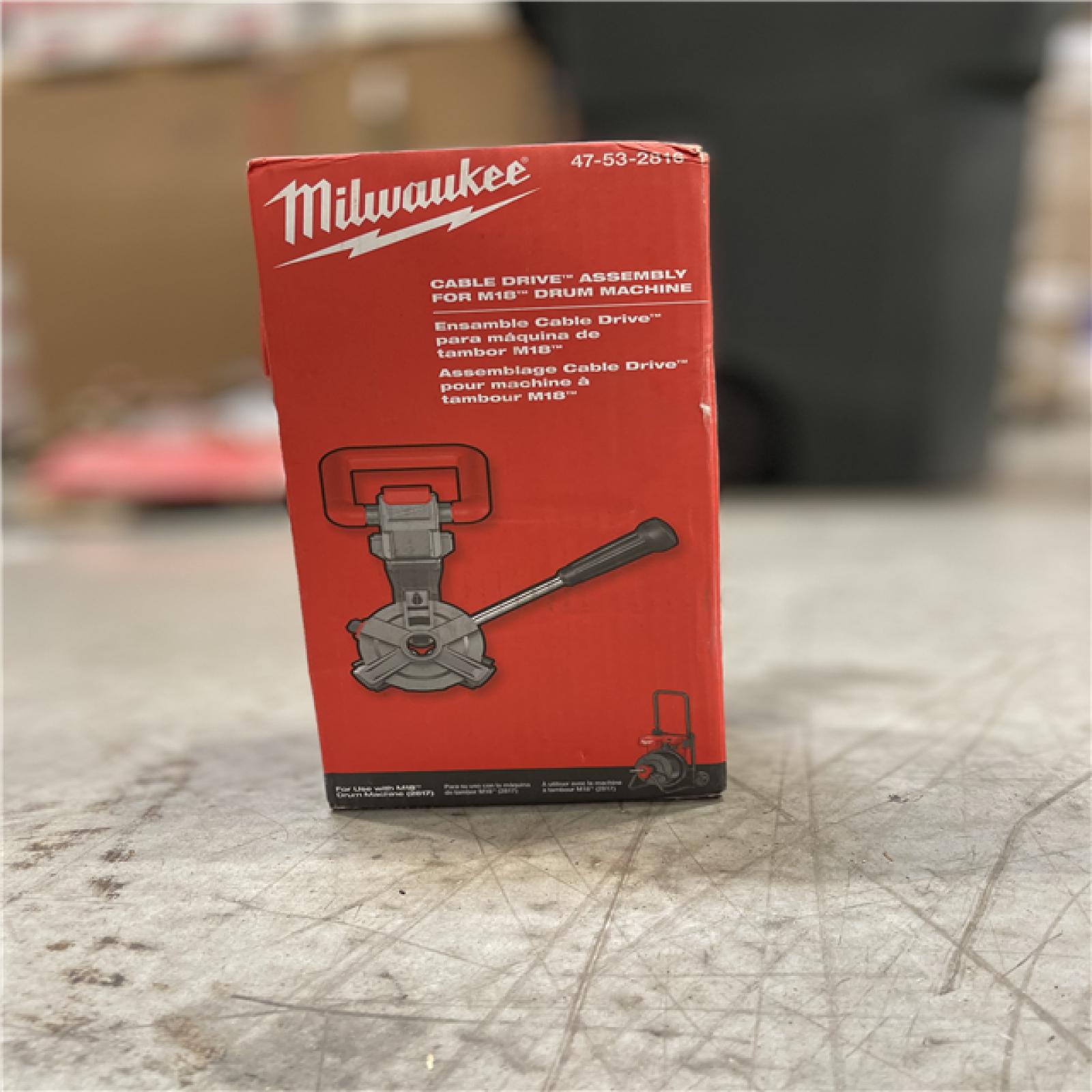 NEW! -Milwaukee Cable-Drive Assembly for the M18 Cordless Drain Cleaning Drum Machine