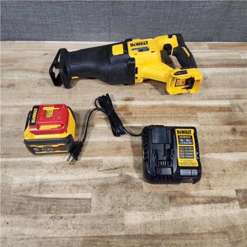 HOUSTON LOCATION - AS-IS FLEXVOLT 60V MAX Cordless Brushless Reciprocating Saw Kit with (1) FLEXVOLT 6.0Ah Battery
