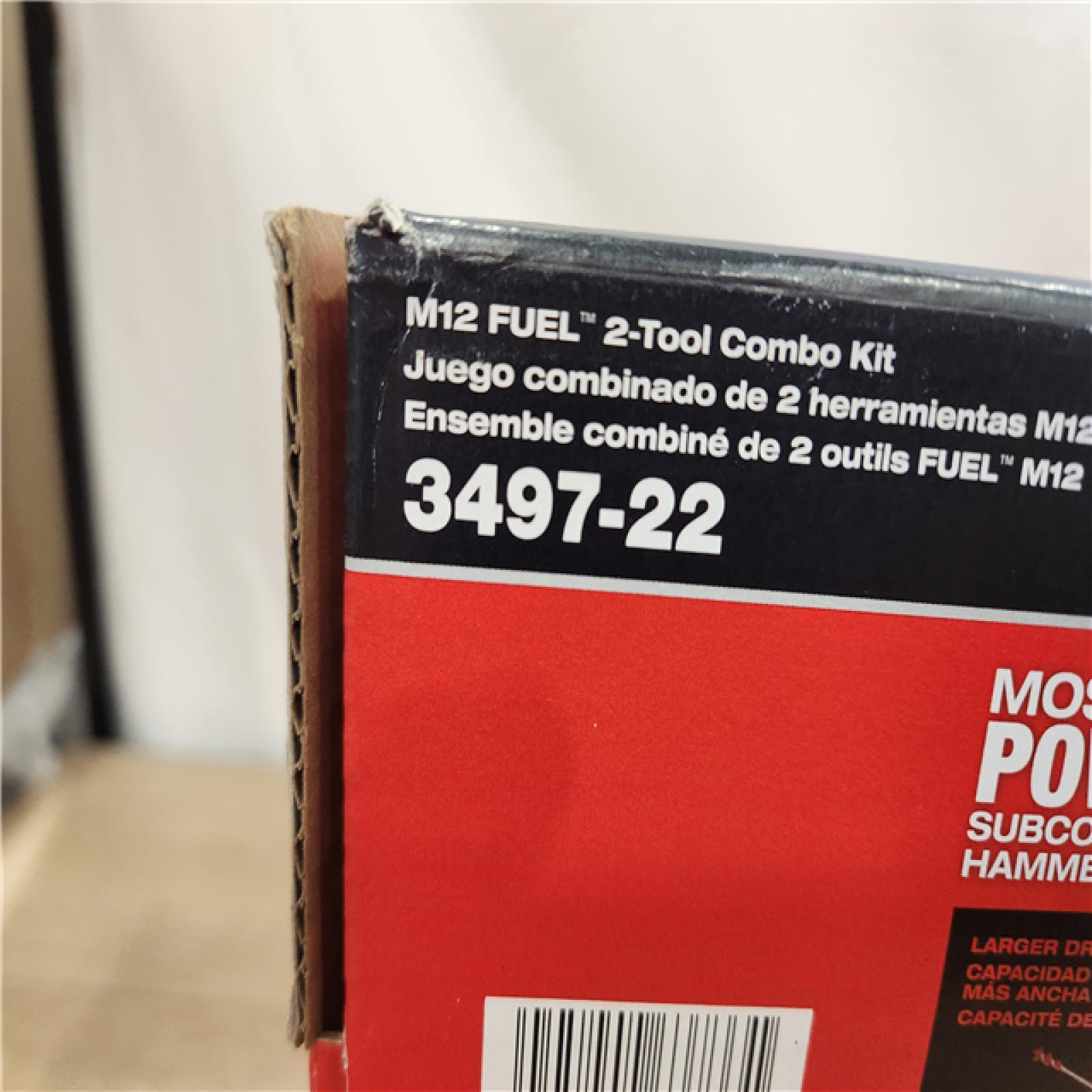 NEW- Milwaukee FUEL 12-Volt Lithium-Ion Brushless Cordless Hammer Drill and Impact Driver Combo Kit