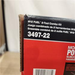 NEW- Milwaukee FUEL 12-Volt Lithium-Ion Brushless Cordless Hammer Drill and Impact Driver Combo Kit