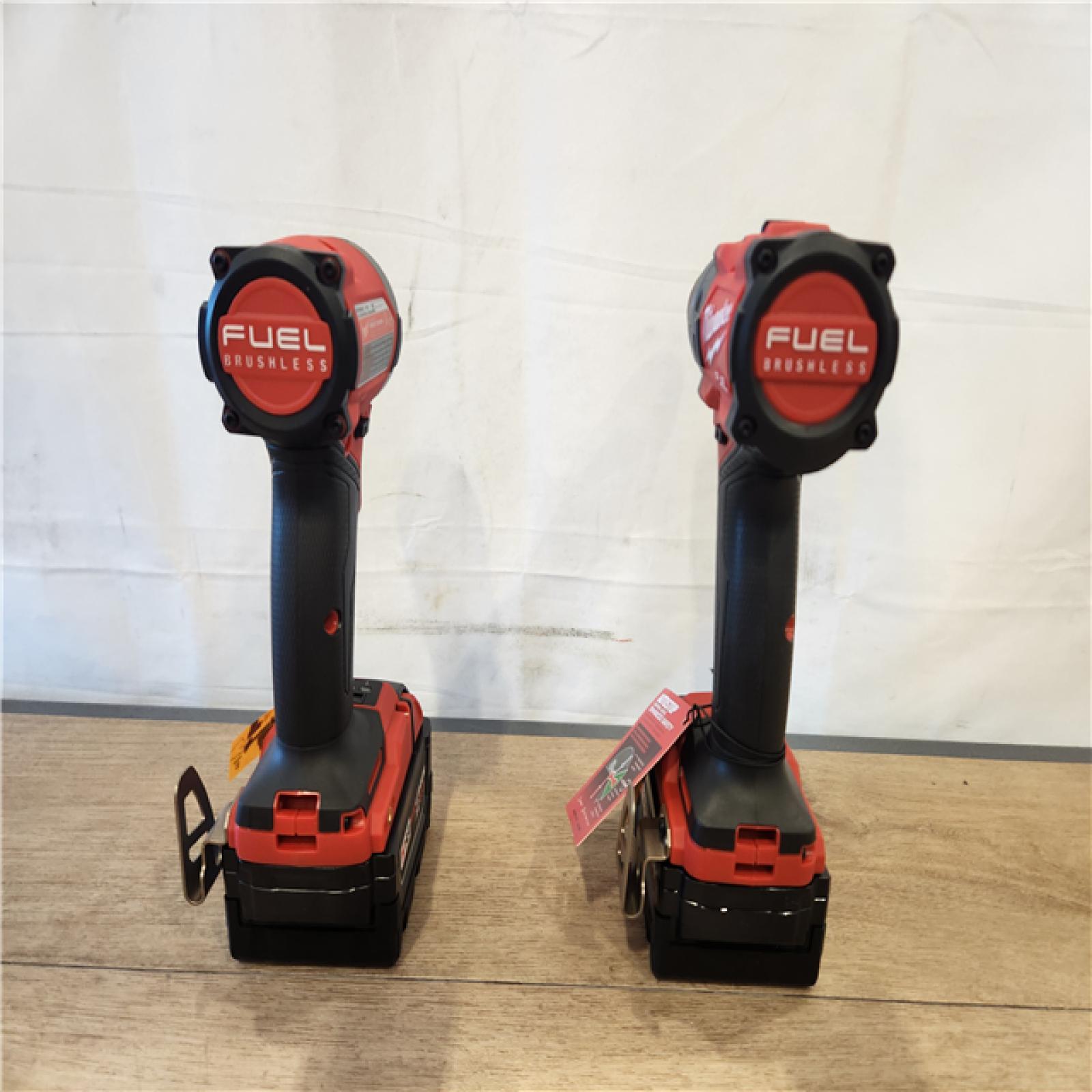 AS-IS- Milwaukee FUEL 18V Lithium-Ion Brushless Cordless Hammer Drill and Impact Driver Combo Kit