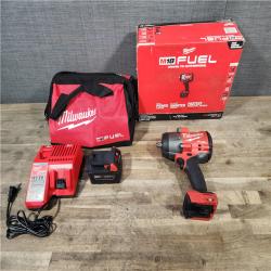 HOUSTON LOCATION - AS-IS Milwaukee M18 1/2 in. Cordless Brushless High Torque Impact Wrench Kit (Battery & Charger)