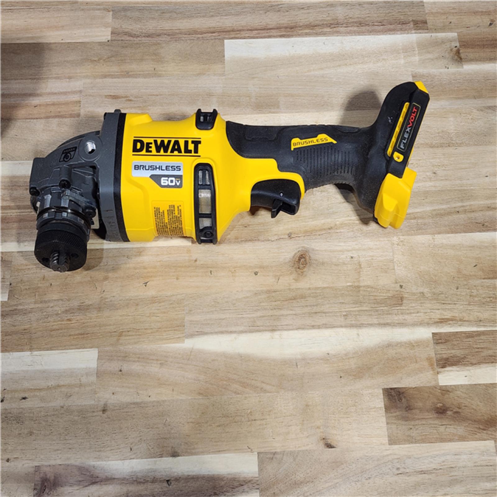 HOUSTON LOCATION - AS-IS DeWalt FLEXVOLT 60V Cordless 4-1/2 to 6 in. Grinder Kit (Battery & Charger)