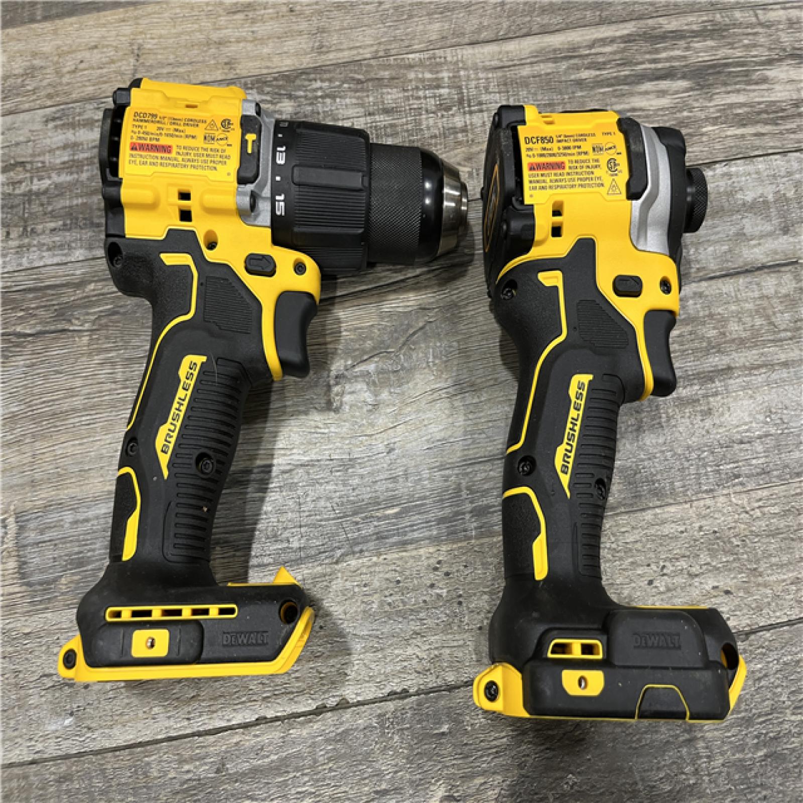 AS-IS DEWALT ATOMIC 20V MAX Lithium-Ion Cordless 2-Tool Combo Kit