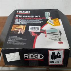 California NEW Ridgid RP115 Mini Press Tool Kit