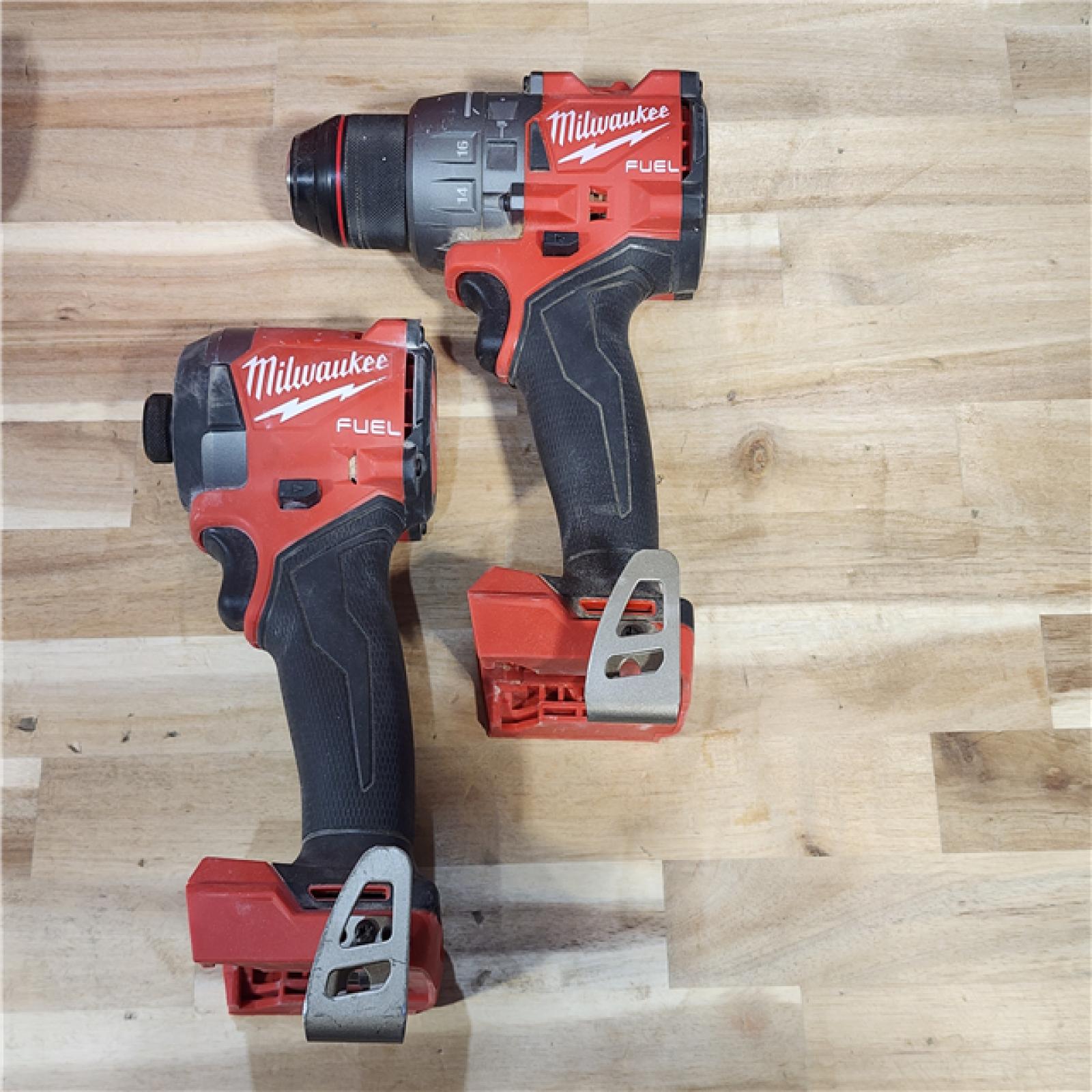 HOUSTON LOCATION - AS-IS Milwaukee  FUEL 18V Lithium-Ion Brushless Cordless Hammer Drill and Impact Driver Combo Kit