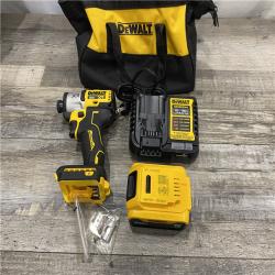 AS-IS DEWALT 20-Volt Maximum XR Lithium-Ion Cordless Brushless 1/4 in. 3-Speed Impact Driver Kit