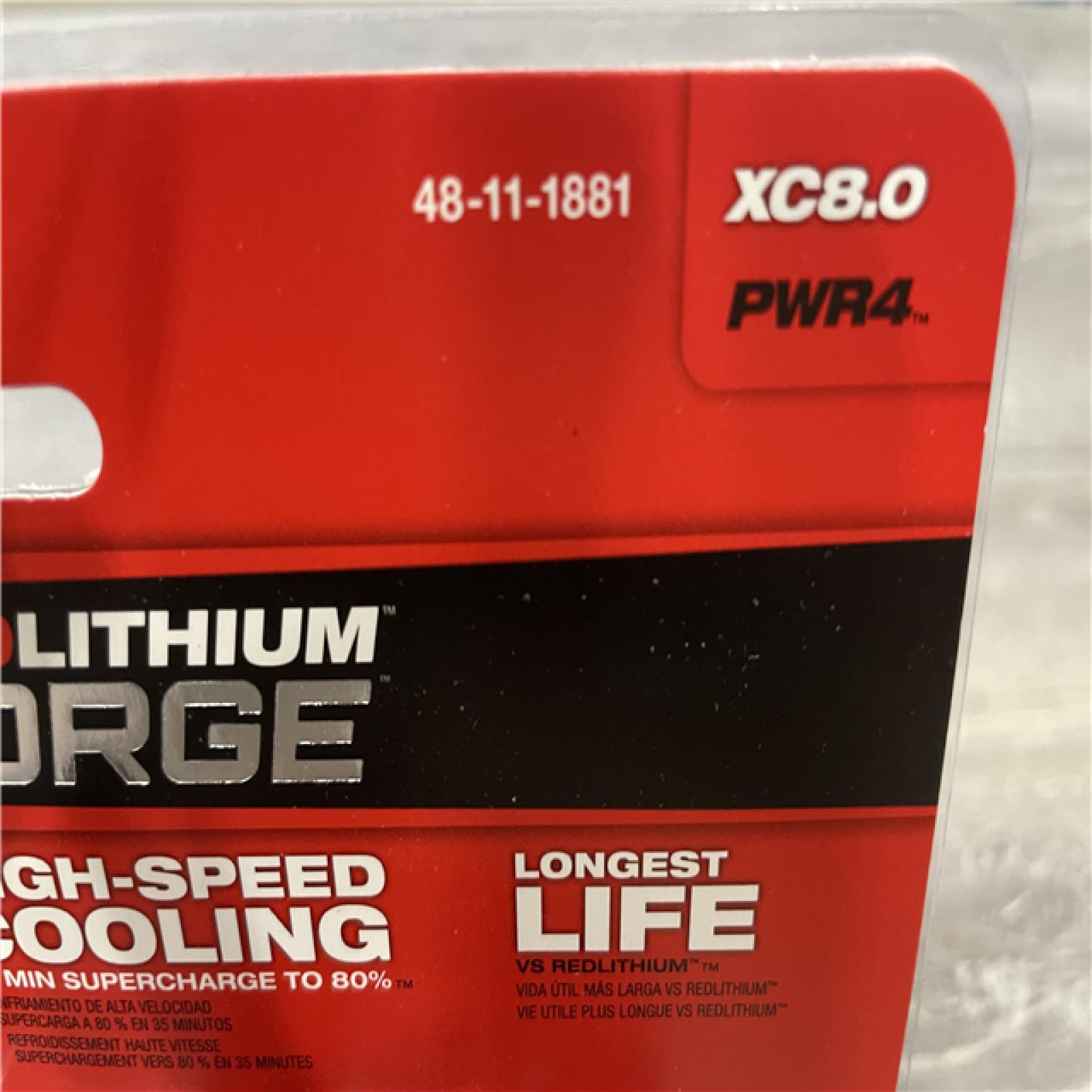 AS-IS Milwaukee 18V Lithium-Ion REDLITHIUM FORGE XC 8.0 Ah Battery Pack