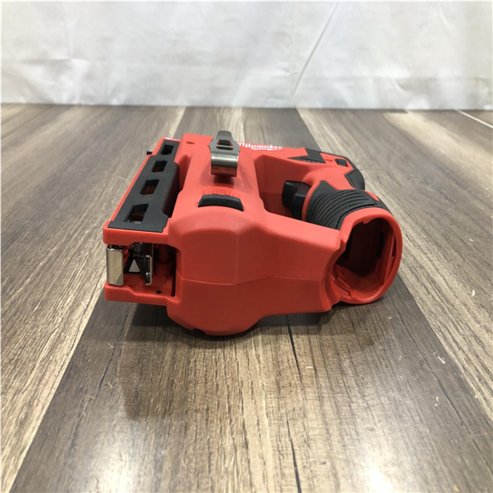 AS-IS Milwaukee 12-Volt Lithium-Ion Cordless 3/8 in. Crown Stapler (Tool-Only)