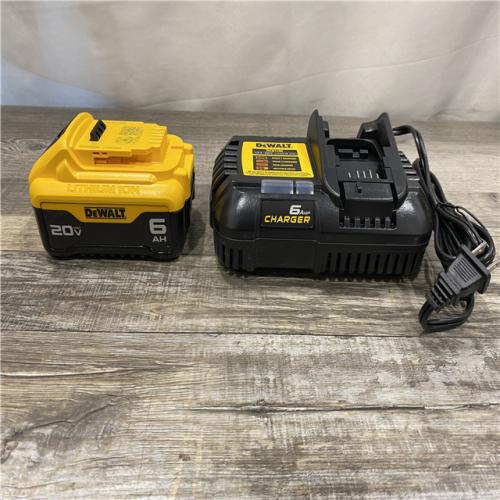 AS-IS DEWALT 20V MAX Lithium-Ion 6.0 Ah Battery and Charger