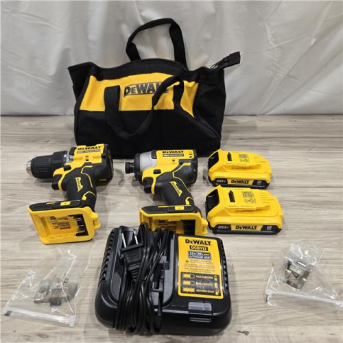 AS-IS Dewalt DCK225D2 20V MAX ATOMIC Compact Cordless Drill Driver and Impact Driver Combo Kit