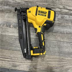 AS-IS DEWALT 20V MAX XR 16-Gauge Electric Cordless Angled Finishing Nailer Kit