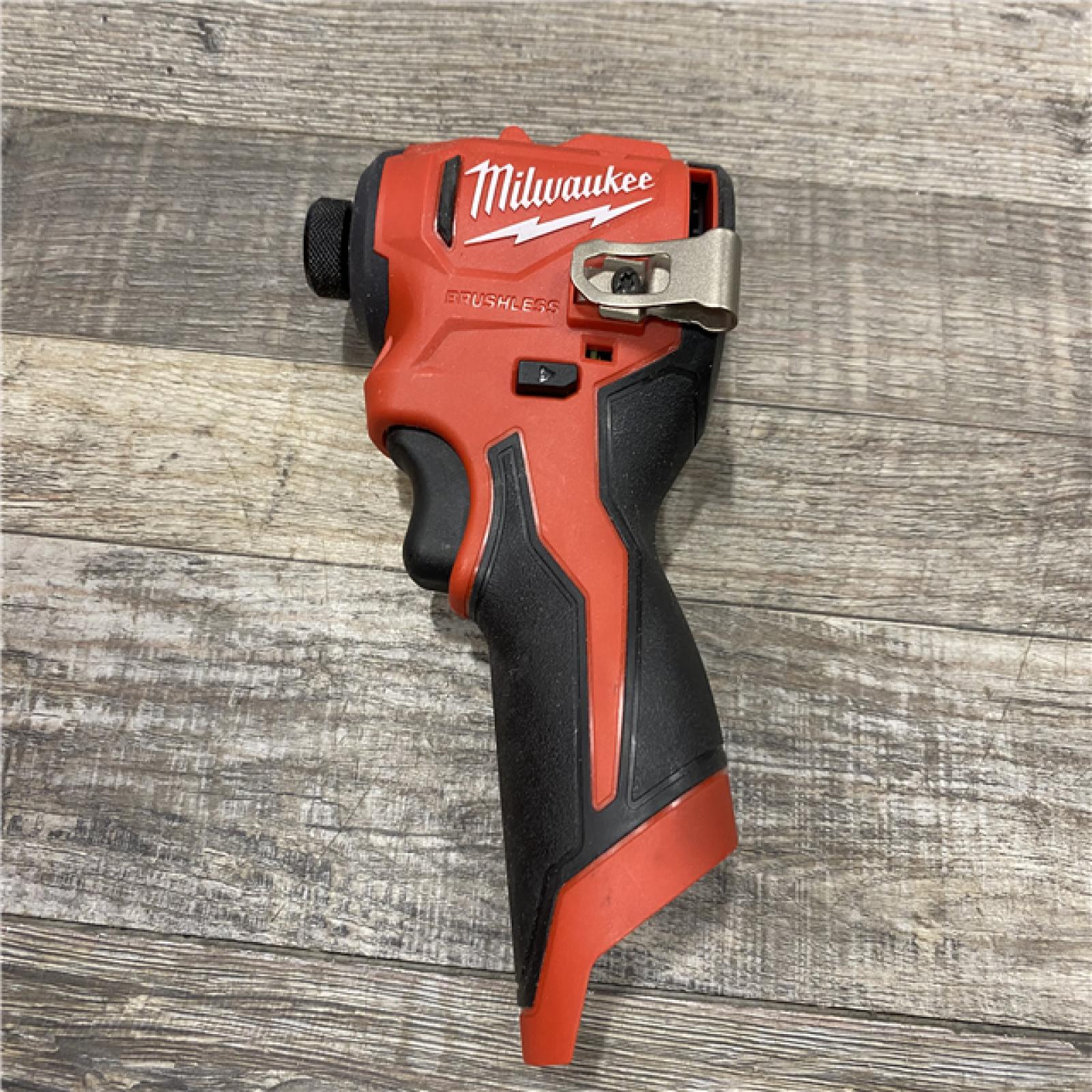 AS-IS Milwaukee 12-Volt Lithium-Ion Compact Brushless Cordless 1/4 in. Impact Driver Kit