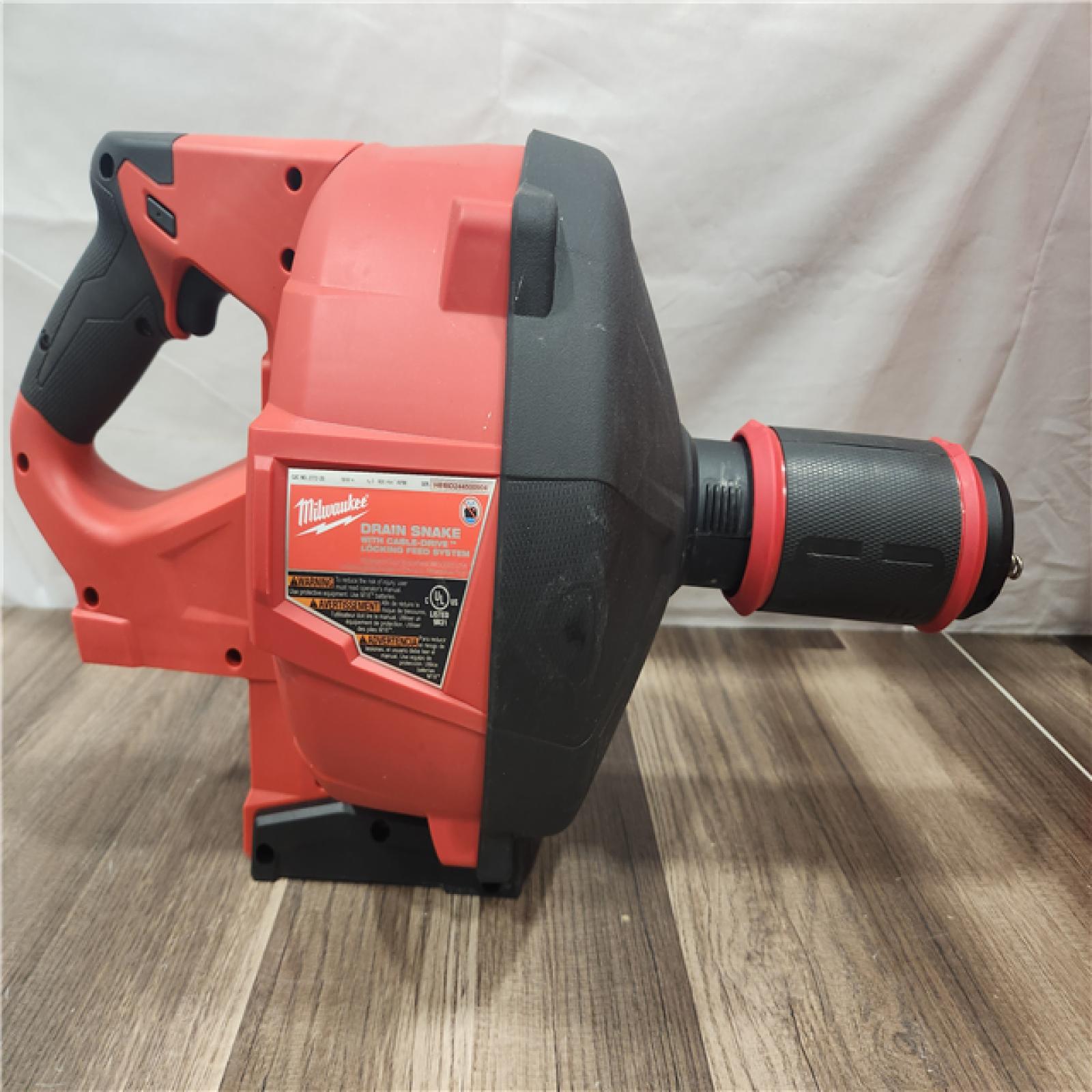 AS-IS- Milwaukee M18 FUEL Drain Snake with CABLE DRIVE Kit