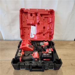 AS-IS- Milwaukee FUEL 18V Lithium-Ion Brushless Cordless Hammer Drill and Impact Driver Combo Kit