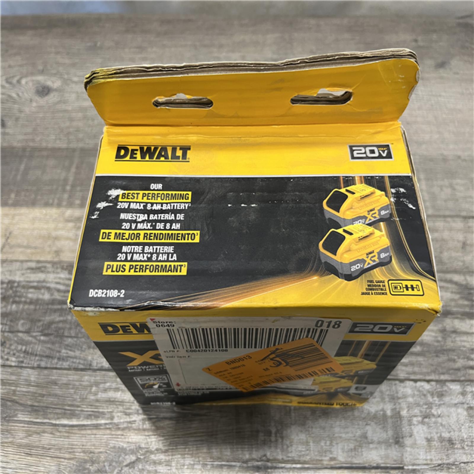 NEW - DEWALT 20V MAX XR Lithium-Ion 8.0 Ah Battery Pack (2-Pack)