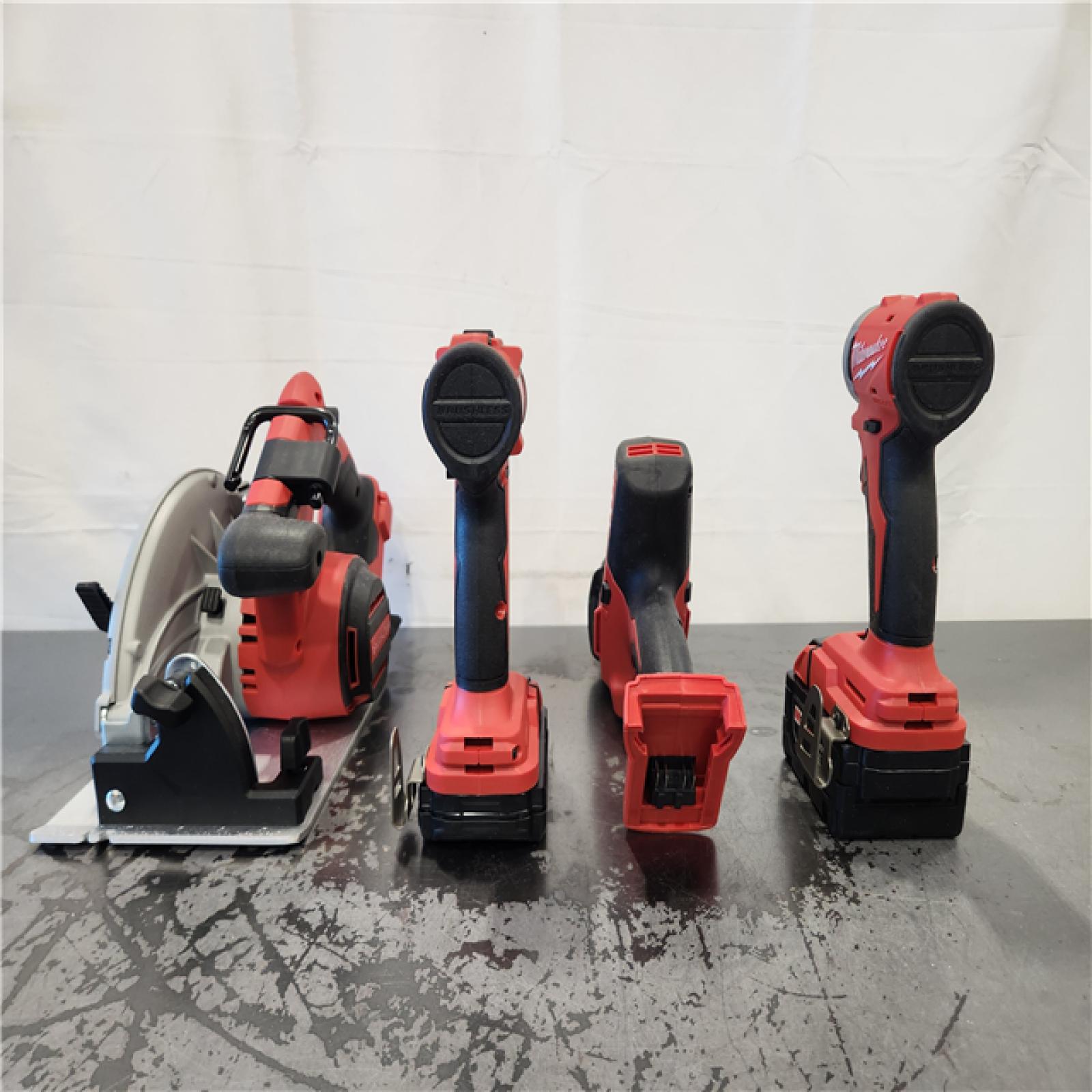 AS-IS- Milwaukee M18 Cordless Brushless 4 Tool Combo Kit