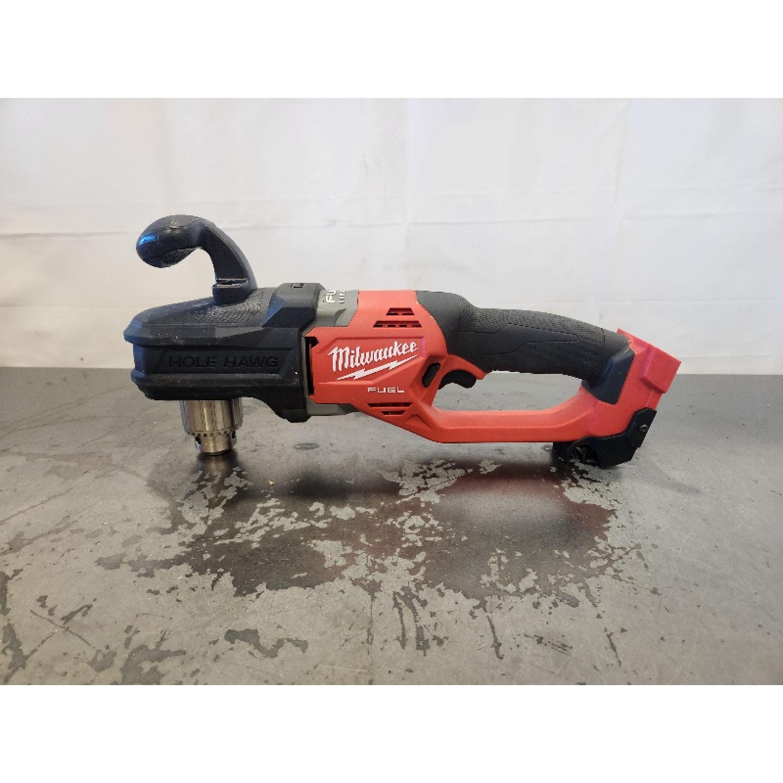 AS-IS- Milwaukee M18 18V Fuel Hole Hawg 1/2 Right Angle Drill (Tool-Only)